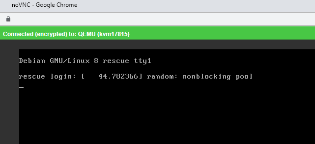 Cloudfanatic server rescue mode
